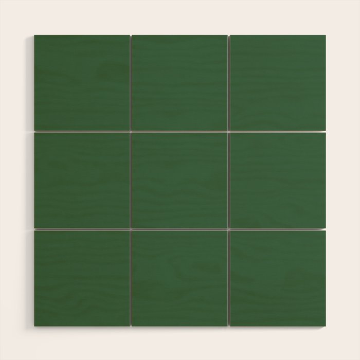 Emerald Green Solid Color Wood Wall Art Gallery Image 1