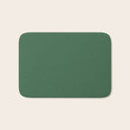 Emerald Green Solid Color Bath Mat Gallery Image 1