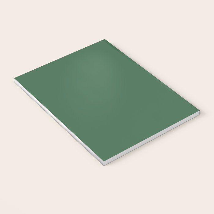 Emerald Green Solid Color Notebook Gallery Image 3
