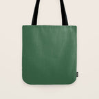 Emerald Green Solid Color Tote Bag Gallery Image 1