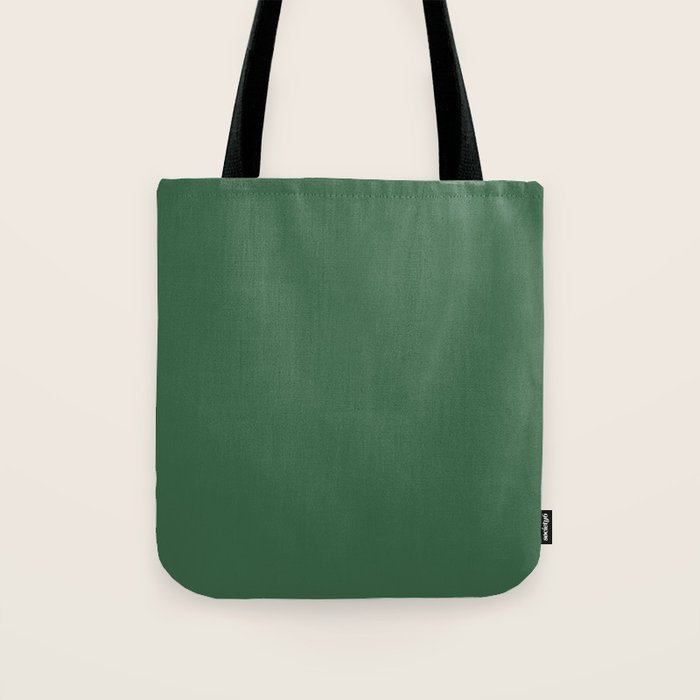 Emerald Green Solid Color Tote Bag Gallery Image 1