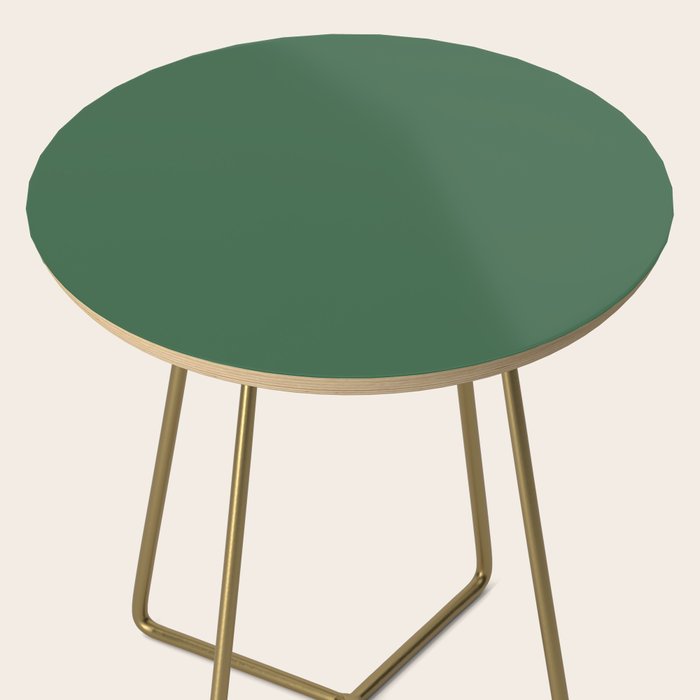 Emerald Green Solid Color Side Table Gallery Image 2