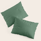 Emerald Green Solid Color Pillow Sham Gallery Image 3