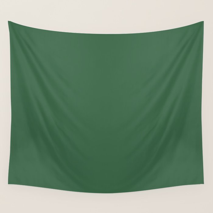 Emerald Green Solid Color Wall Tapestry Gallery Image 4