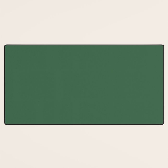 Emerald Green Solid Color Desk Mat Gallery Image 3