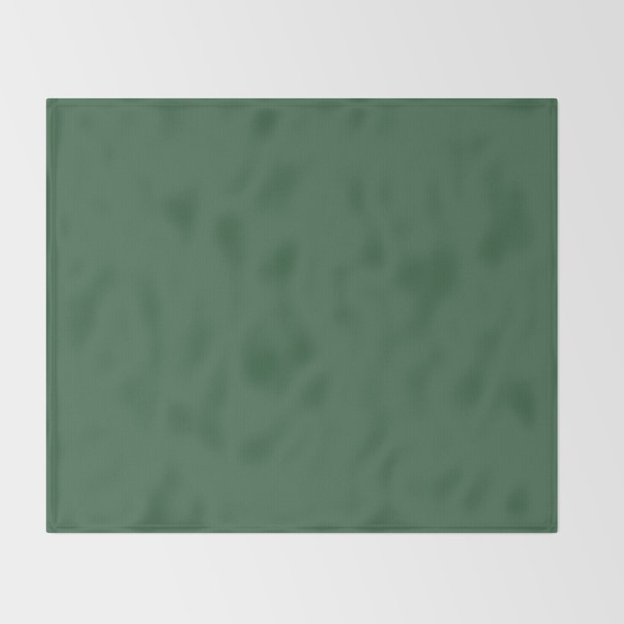 Emerald Green Solid Color Throw Blanket Gallery Image 2