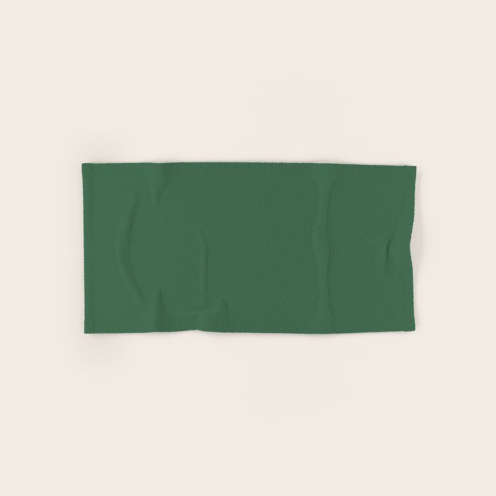 Emerald Green Solid Color Bath Towel Gallery Image 1