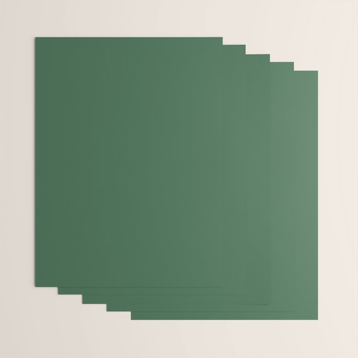Emerald Green Solid Color Wrapping Paper Gallery Image 3