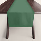 Emerald Green Solid Color Table Runner Gallery Image 1