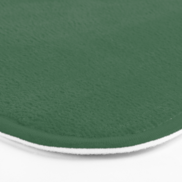 Emerald Green Solid Color Bath Mat Gallery Image 3