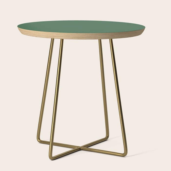 Emerald Green Solid Color Side Table Gallery Image 1
