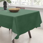 Emerald Green Solid Color Tablecloth Gallery Image 3