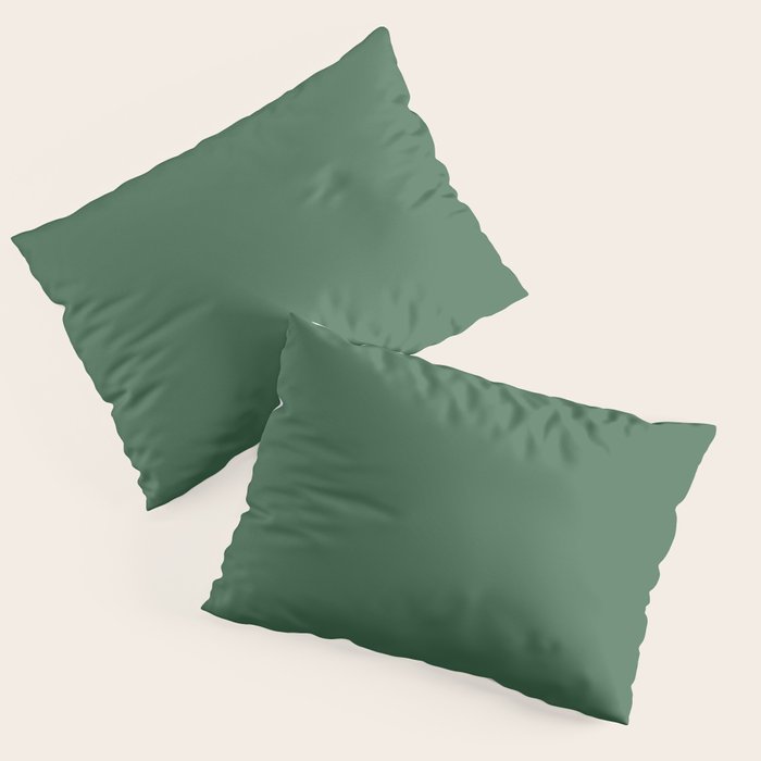 Emerald Green Solid Color Pillow Sham Gallery Image 1