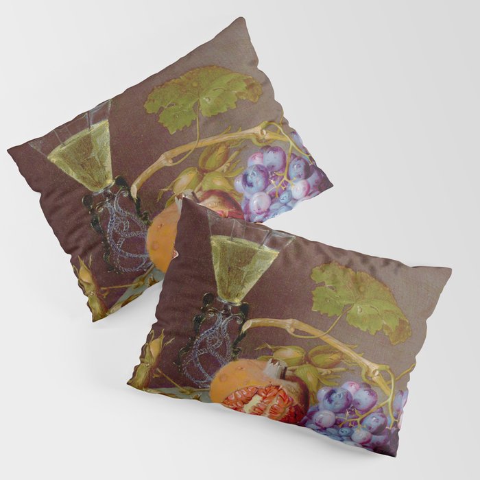 Still Life With Fruit, 1675, Jacob van Walscapelle Pillow Sham Gallery Image 3