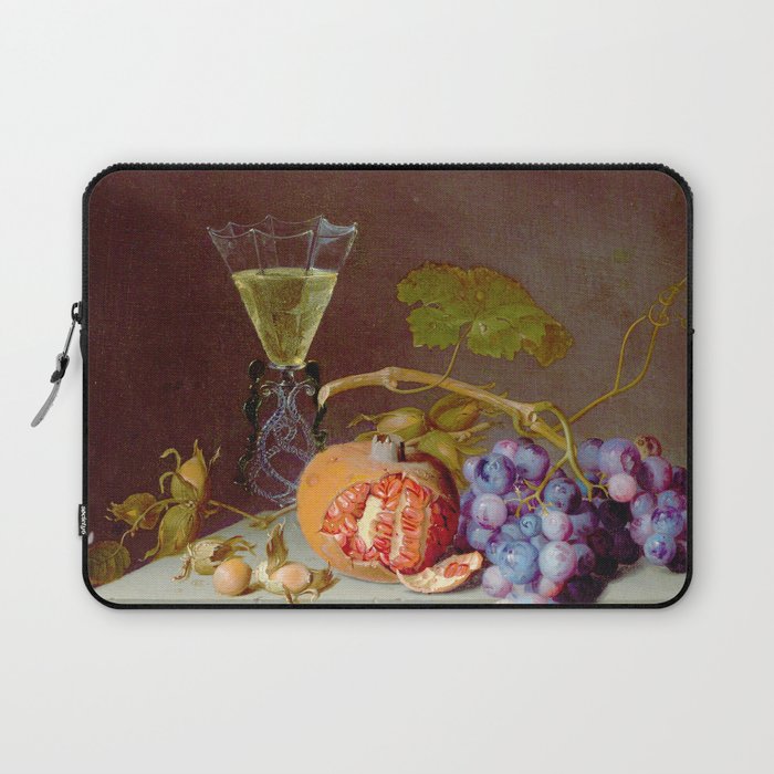 Still Life With Fruit, 1675, Jacob van Walscapelle Laptop Sleeve Gallery Image 1