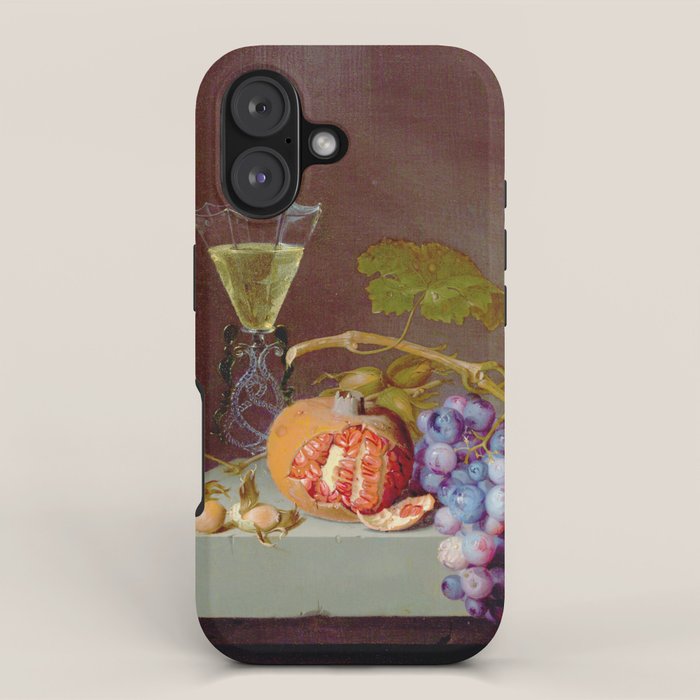 Still Life With Fruit, 1675, Jacob van Walscapelle iPhone Case Gallery Image 1