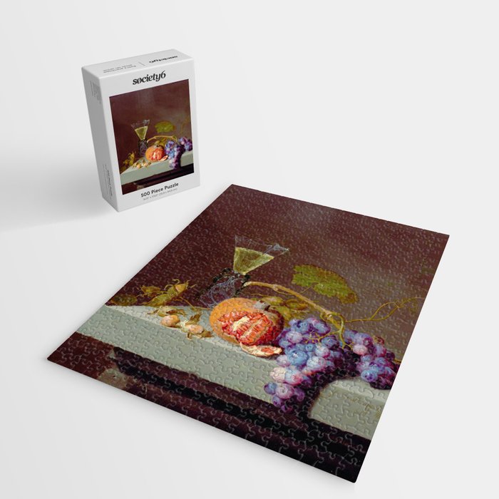 Still Life With Fruit, 1675, Jacob van Walscapelle Jigsaw Puzzle Gallery Image 2
