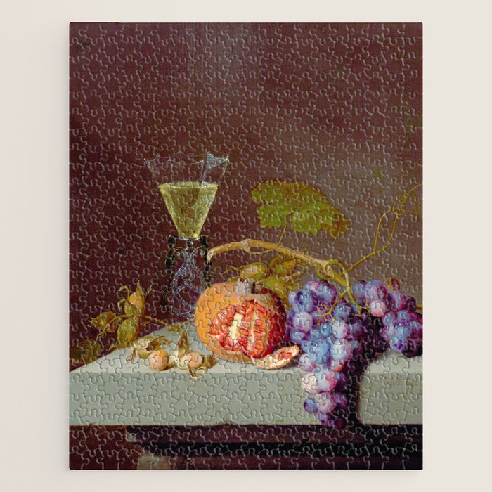 Still Life With Fruit, 1675, Jacob van Walscapelle Jigsaw Puzzle Gallery Image 1