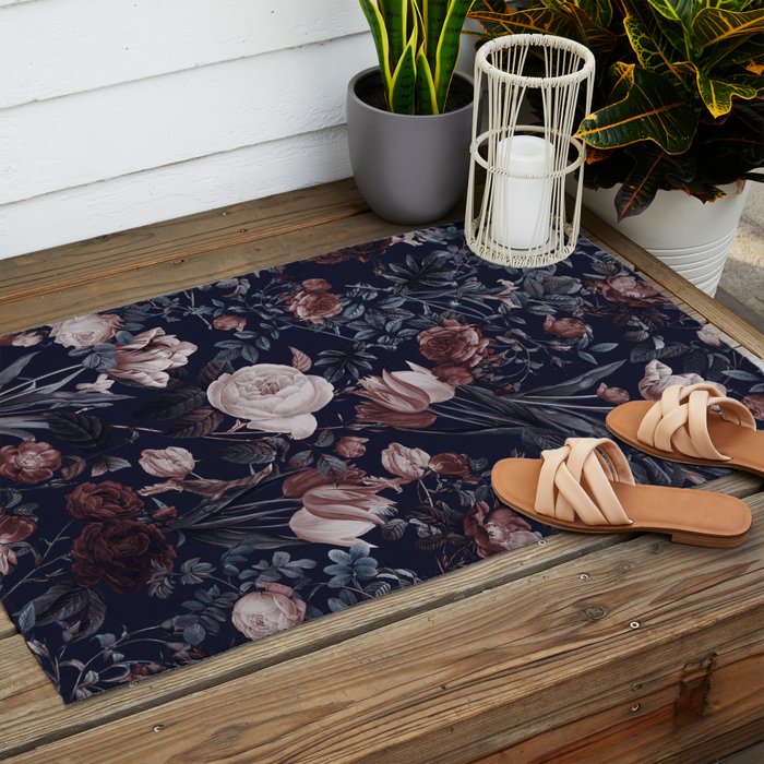 Night Forest XXV Outdoor Rug Gallery Image 2