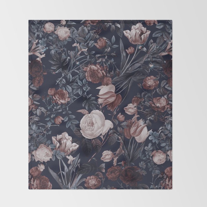Night Forest XXV Throw Blanket Gallery Image 2
