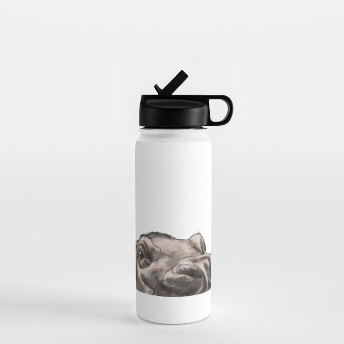 Peeking Baby Hippo Water Bottle Gallery Image 1