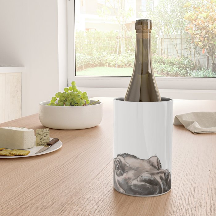 Peeking Baby Hippo Wine Chiller Gallery Image 4