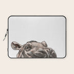 Peeking Baby Hippo Laptop Sleeve Gallery Image 1