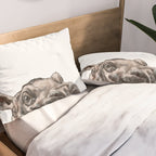 Peeking Baby Hippo Pillow Sham Gallery Image 2