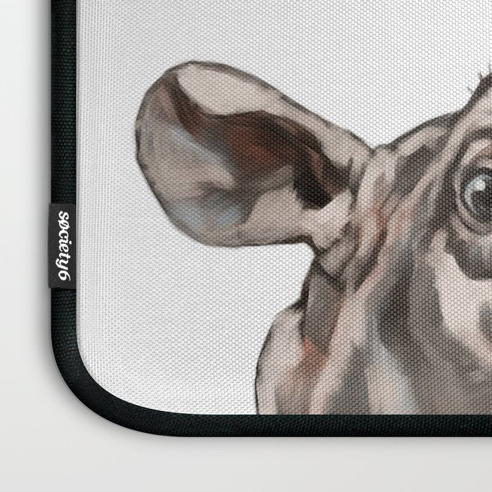 Peeking Baby Hippo Laptop Sleeve Gallery Image 3