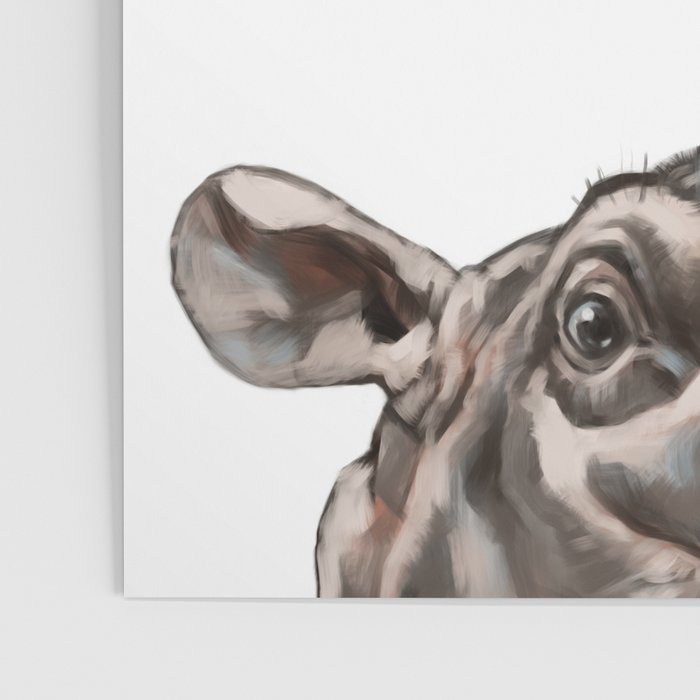 Peeking Baby Hippo Poster Gallery Image 3