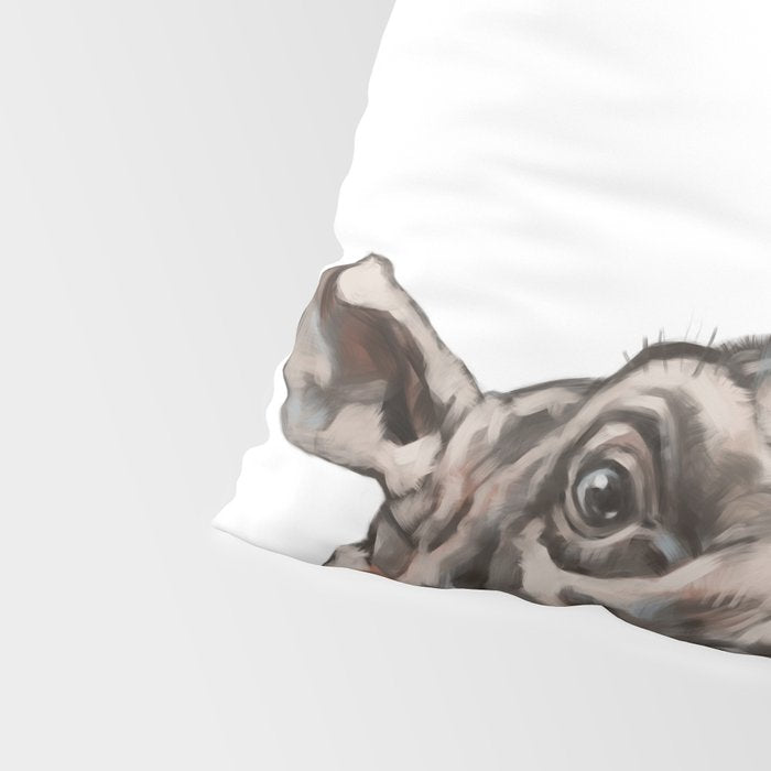 Peeking Baby Hippo Pillow Sham Gallery Image 4