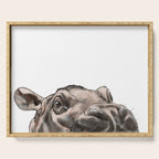 Peeking Baby Hippo Serving Tray Gallery Image 1