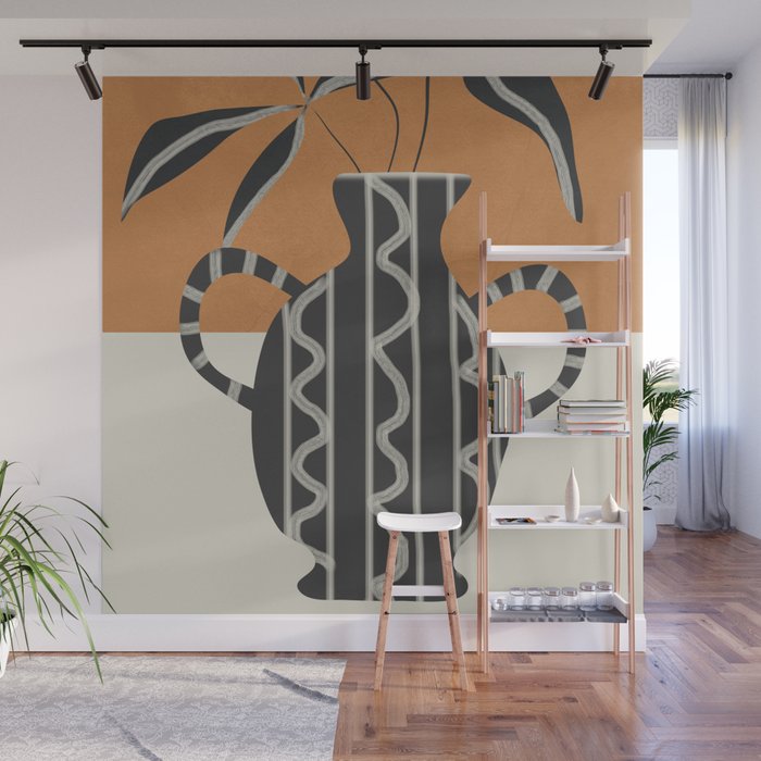 Minimalist Flora 2 Wall Mural Gallery Image 1