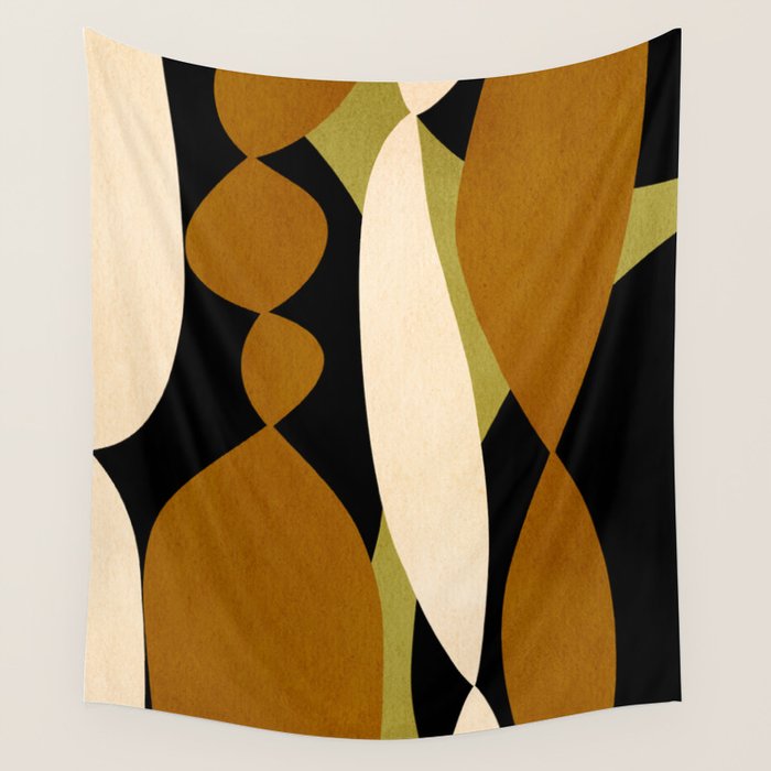 Modern shapes composition N02 Wall Tapestry Gallery Image 4
