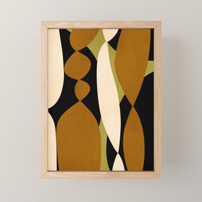 Modern shapes composition N02 Mini Art Print Gallery Image 1
