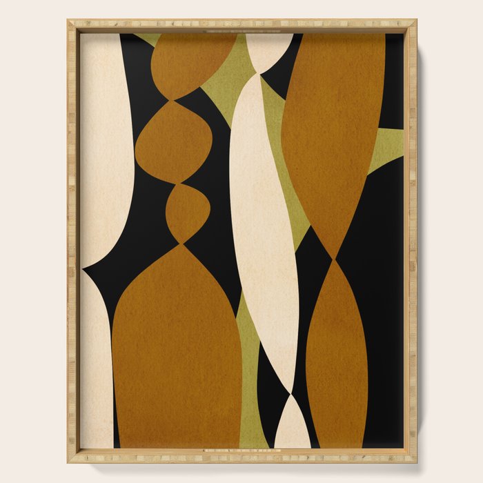 Modern shapes composition N02 Serving Tray Gallery Image 1