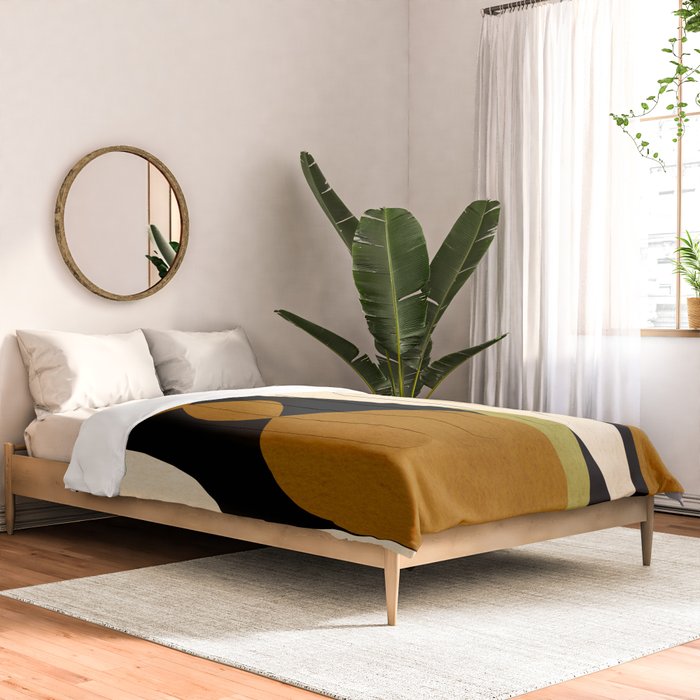 Modern shapes composition N02 Comforter Gallery Image 2