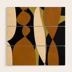Modern shapes composition N02 Wood Wall Art Gallery Image 1