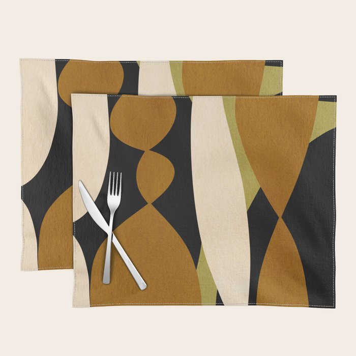 Modern shapes composition N02 Placemat Gallery Image 1