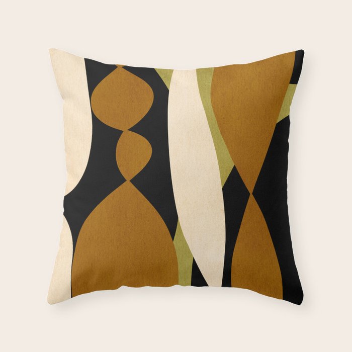 Modern shapes composition N02 Throw Pillow Gallery Image 6
