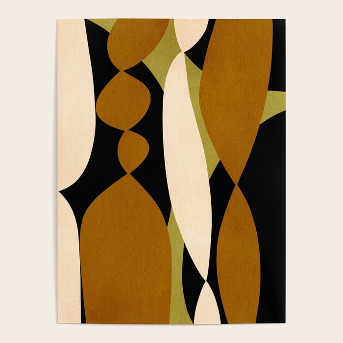 Modern shapes composition N02 Poster Gallery Image 1