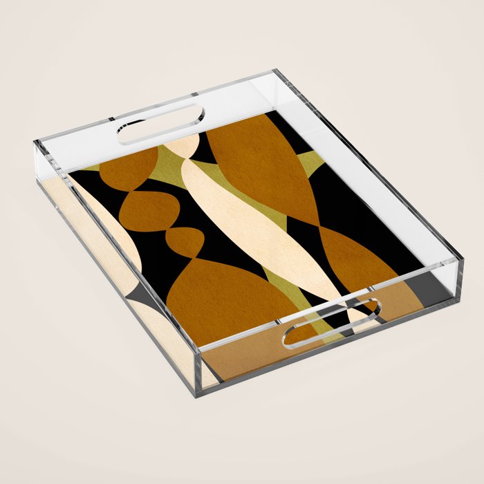Modern shapes composition N02 Acrylic Tray Gallery Image 1