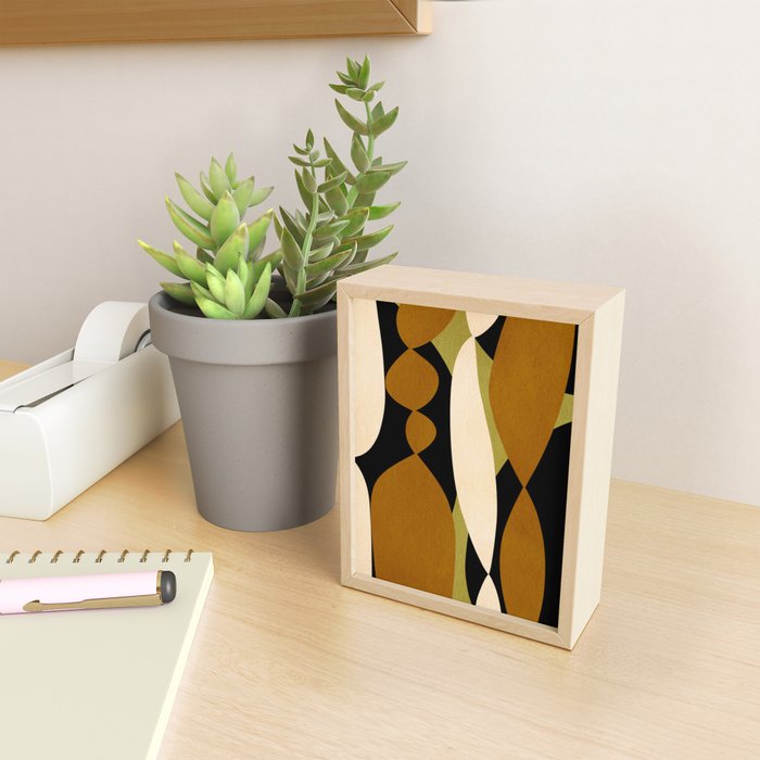 Modern shapes composition N02 Mini Art Print Gallery Image 2