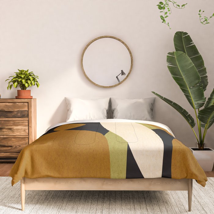 Modern shapes composition N02 Comforter Gallery Image 3