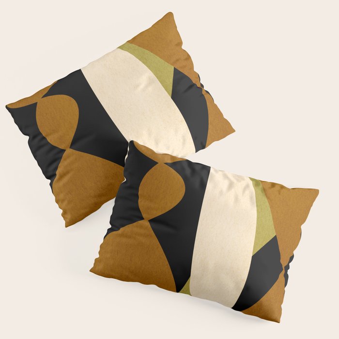 Modern shapes composition N02 Pillow Sham Gallery Image 1