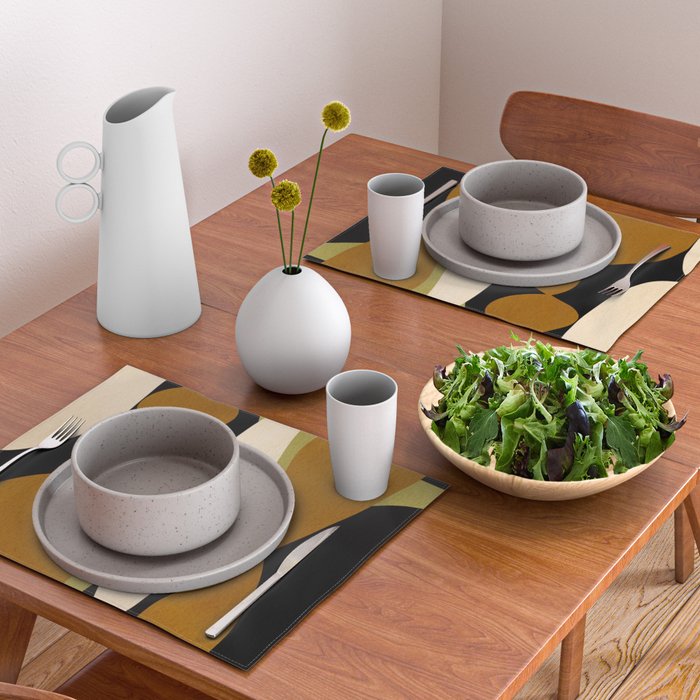 Modern shapes composition N02 Placemat Gallery Image 2