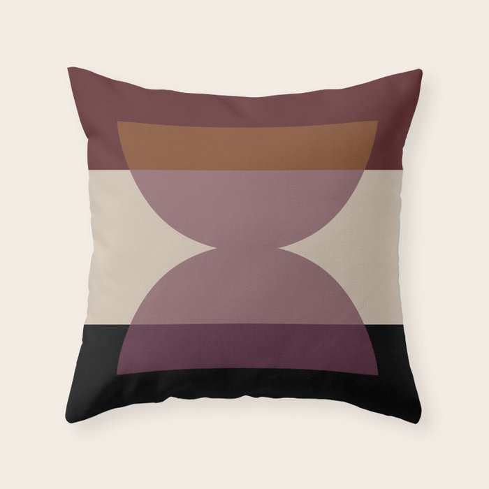 Retro Minimalism - Purple Autumn Throw Pillow Gallery Image 6