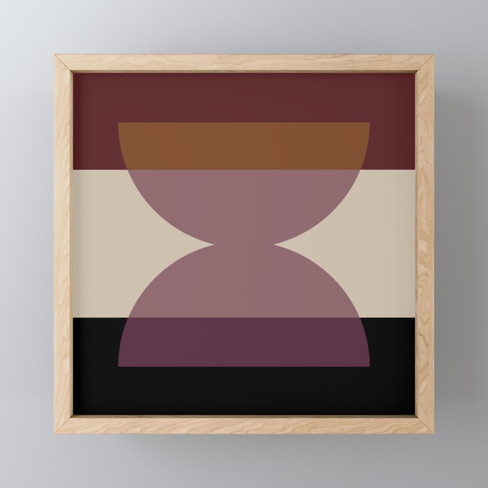 Retro Minimalism - Purple Autumn Mini Art Print Gallery Image 1