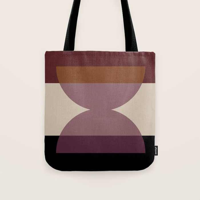 Retro Minimalism - Purple Autumn Tote Bag Gallery Image 1