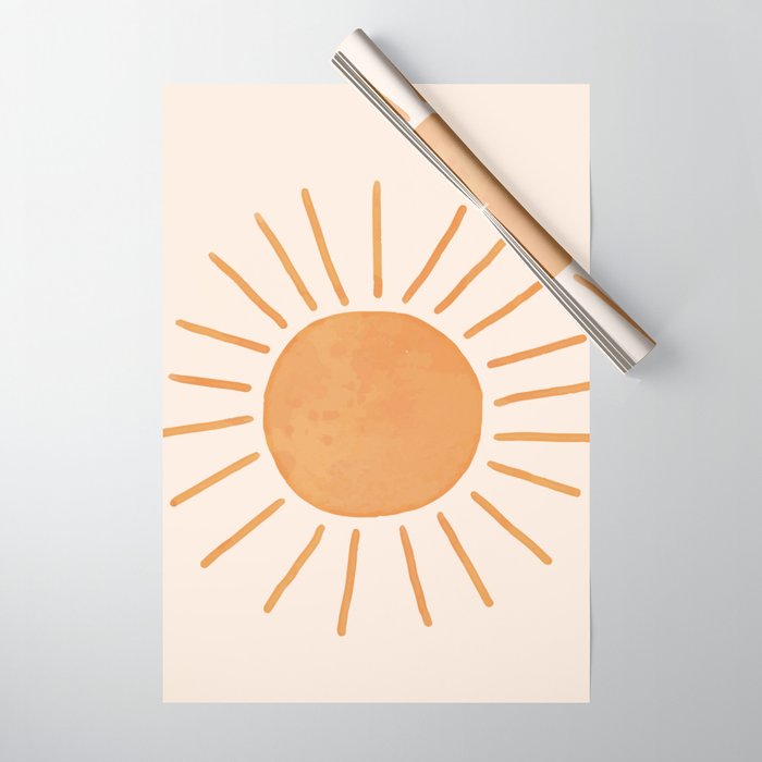 Sun Rays Wrapping Paper Gallery Image 1